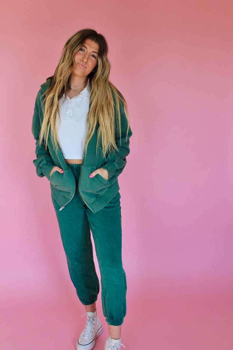 Envy of You// Teal Sweatpant