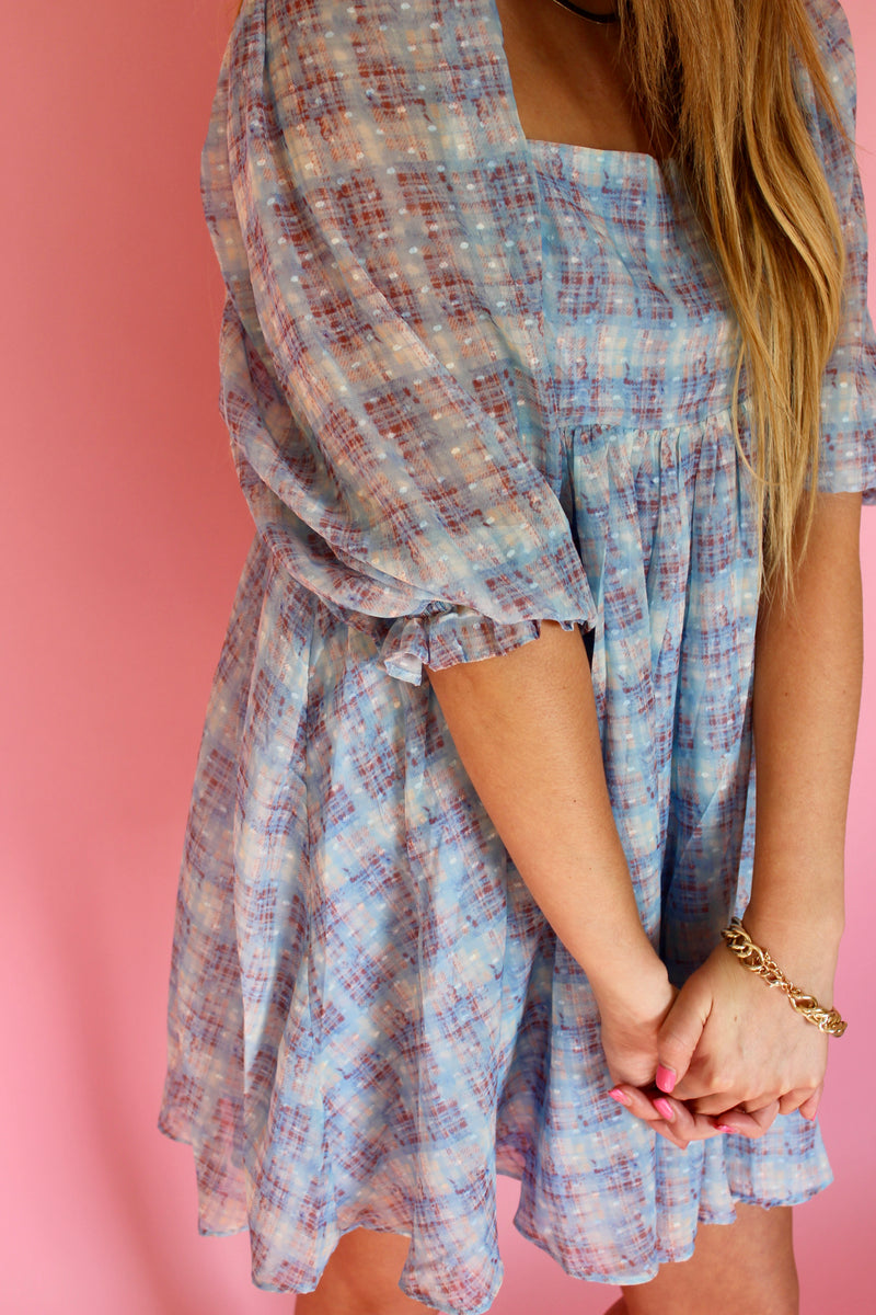 Like Me or Love Me Plaid Dress